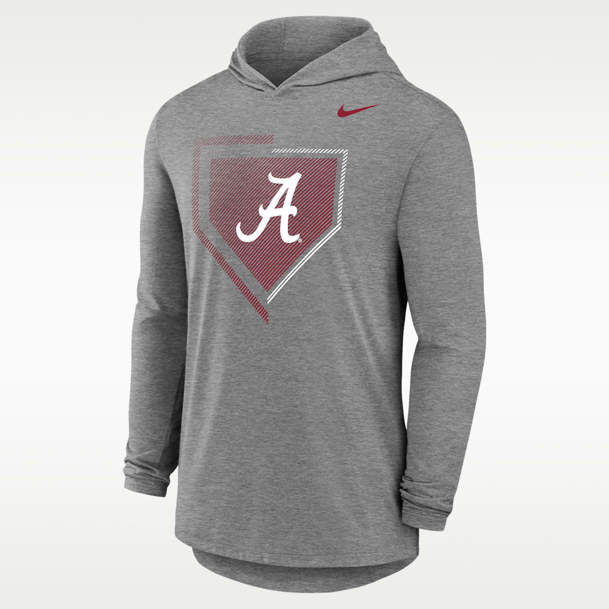 Nike College (Alabama Crimson Tide) Playera de béisbol con gorro de manga larga para hombre