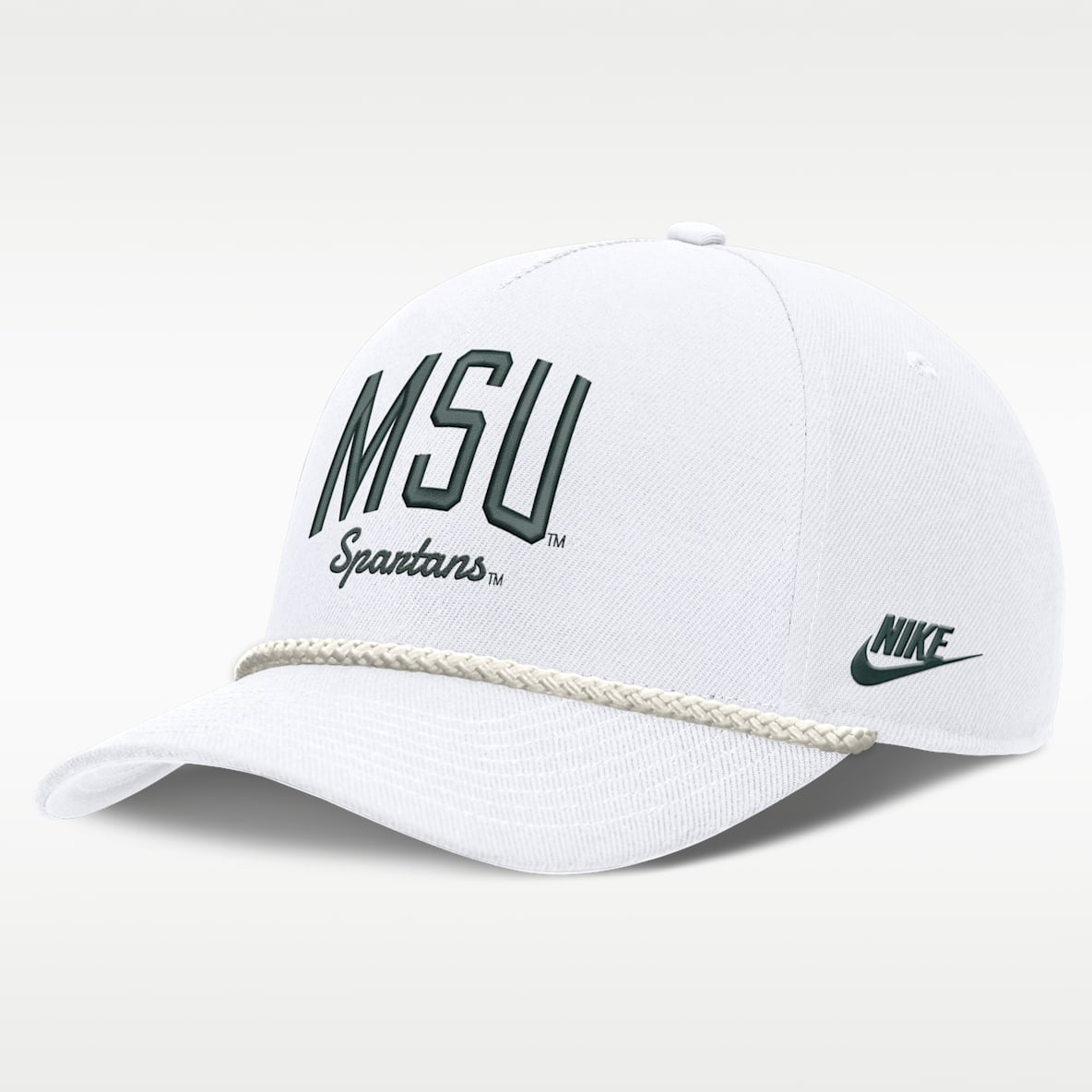 Michigan State Legacy Letter Rise Men's Nike Dri-FIT College A-Frame Adjustable Hat