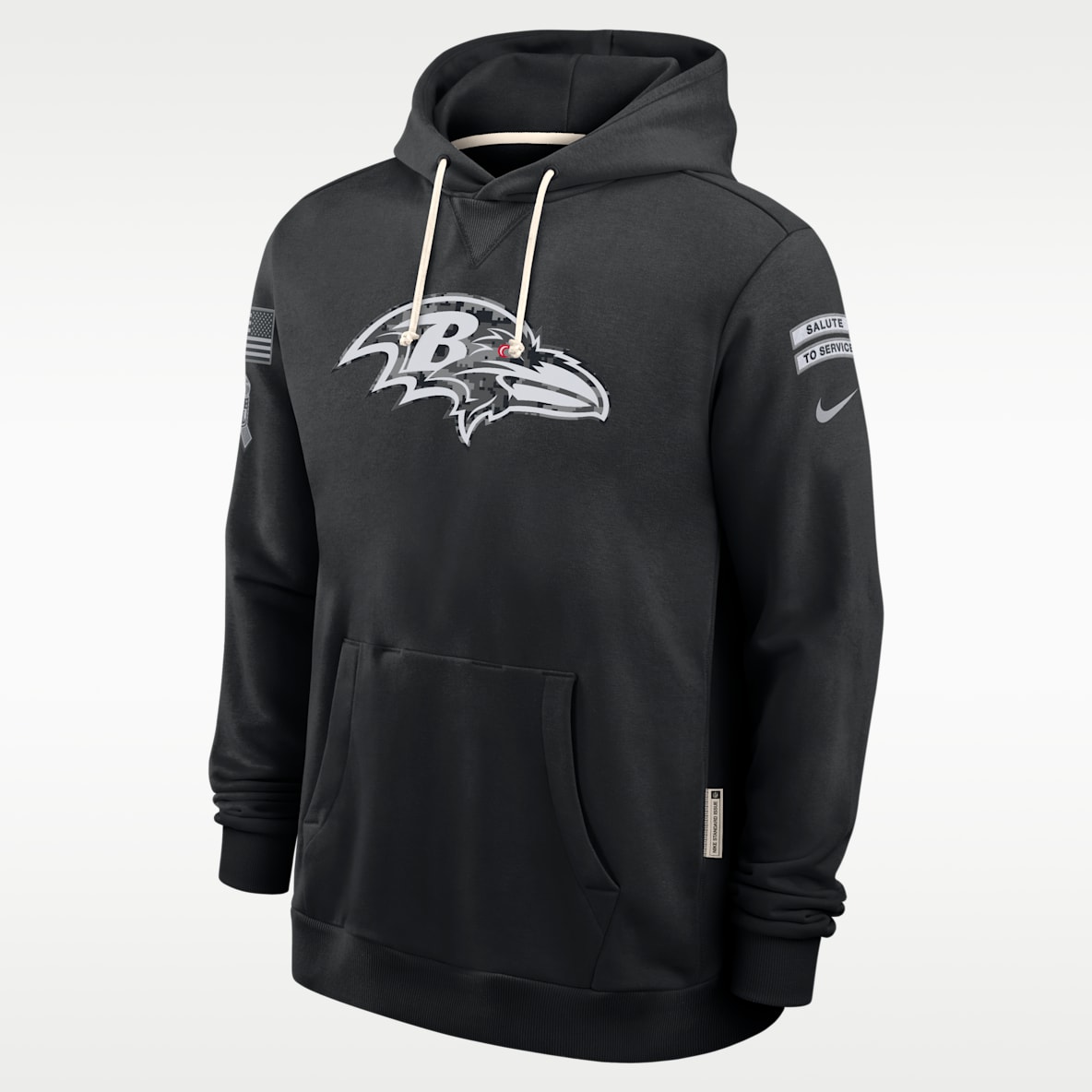 Baltimore Ravens Salute to Service Sideline Men's Nike Dri-FIT NFL Pullover Hoodie
