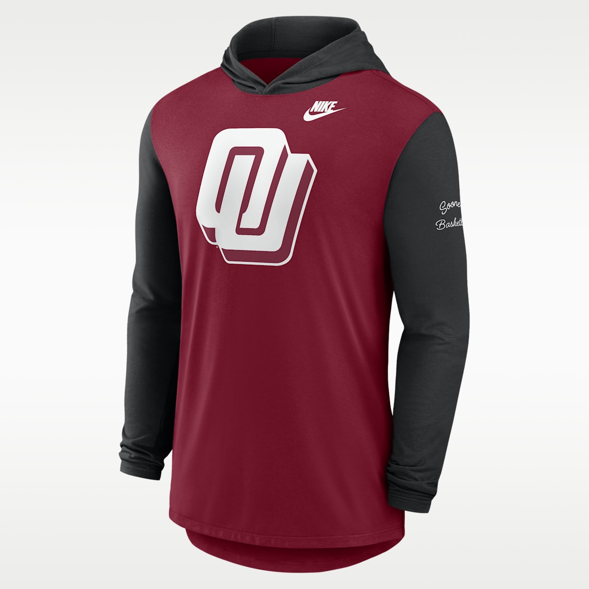 Oklahoma Campus Legacy Men's Nike Dri-FIT College Long-Sleeve Hooded T-Shirt