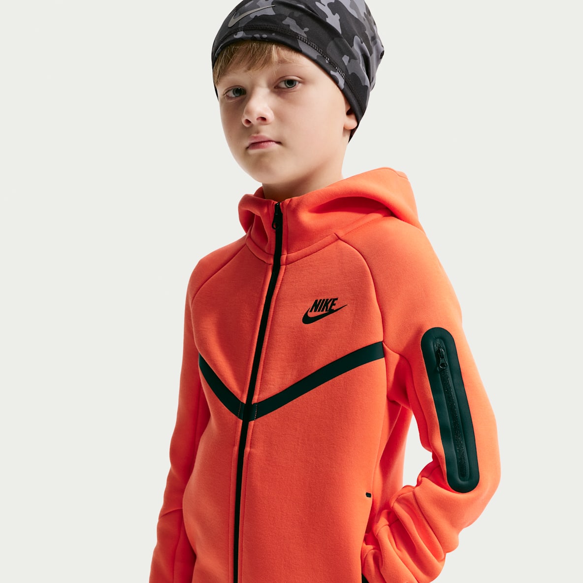Nike Sportswear Tech Fleece Big Kids' Full-Zip Hoodie