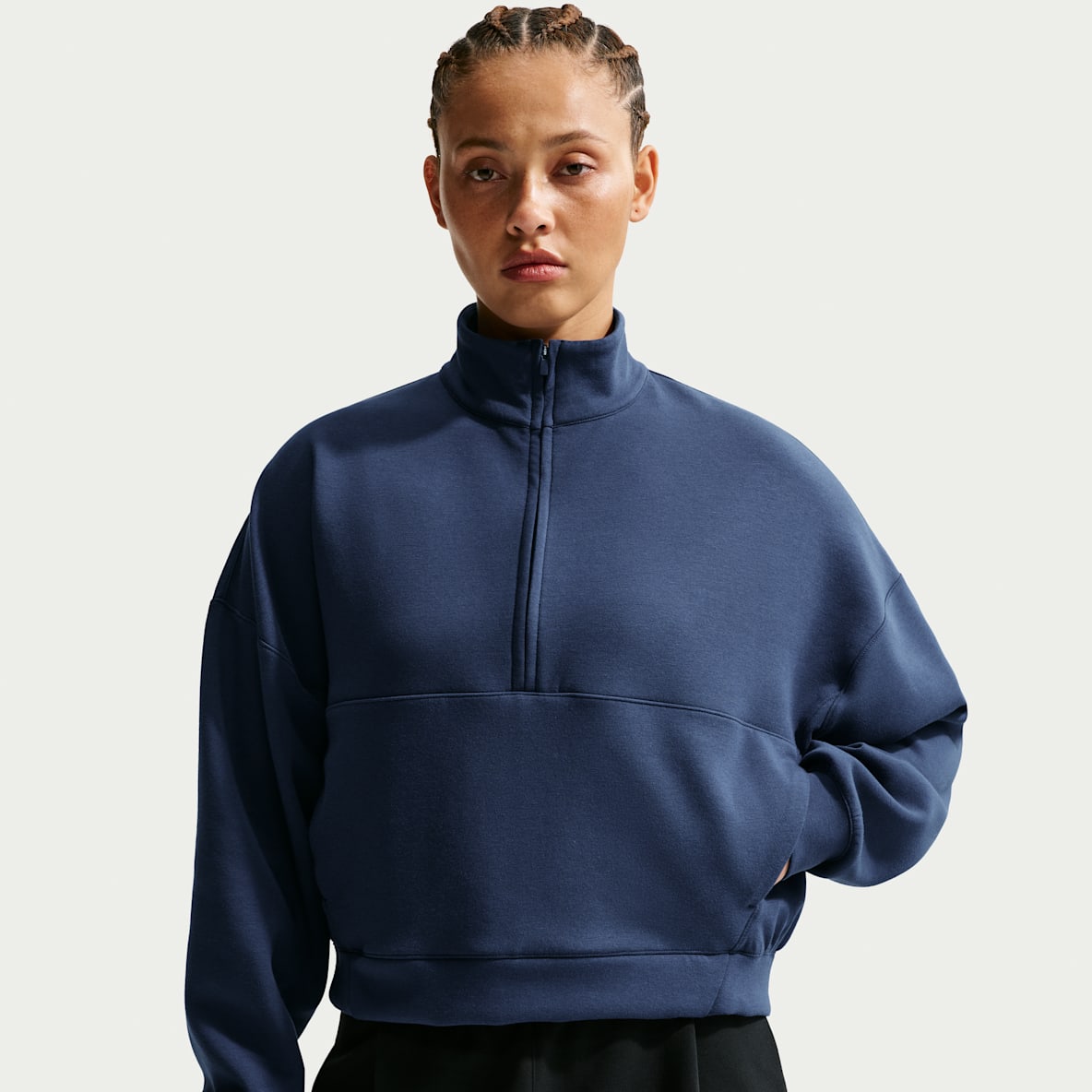 Nike 24.7 ImpossiblySoft Women's Dri-FIT Oversized 1/2-Zip Top