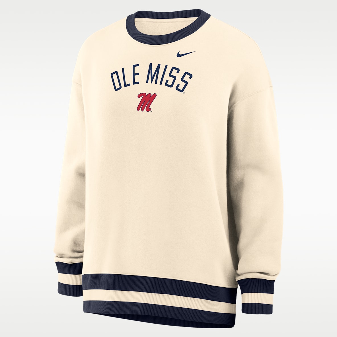 Nike Phoenix (University of Mississippi) Women's Oversized Crew-Neck Sweatshirt