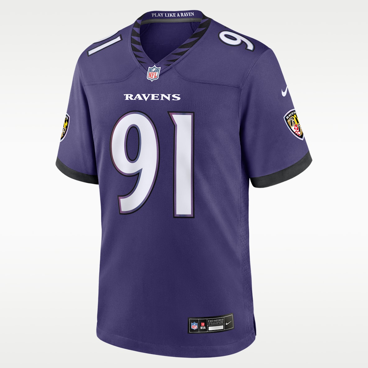 Trey Hendrickson Baltimore Ravens Men's Nike NFL Game Jersey