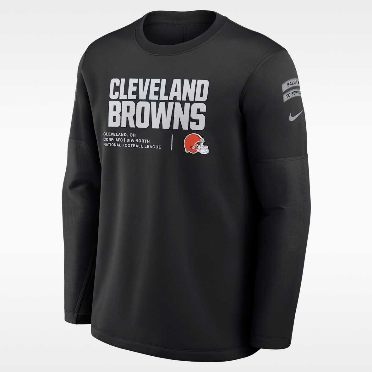 Cleveland Browns Salute to Service Sideline Coaches Men's Nike NFL Pullover Crew