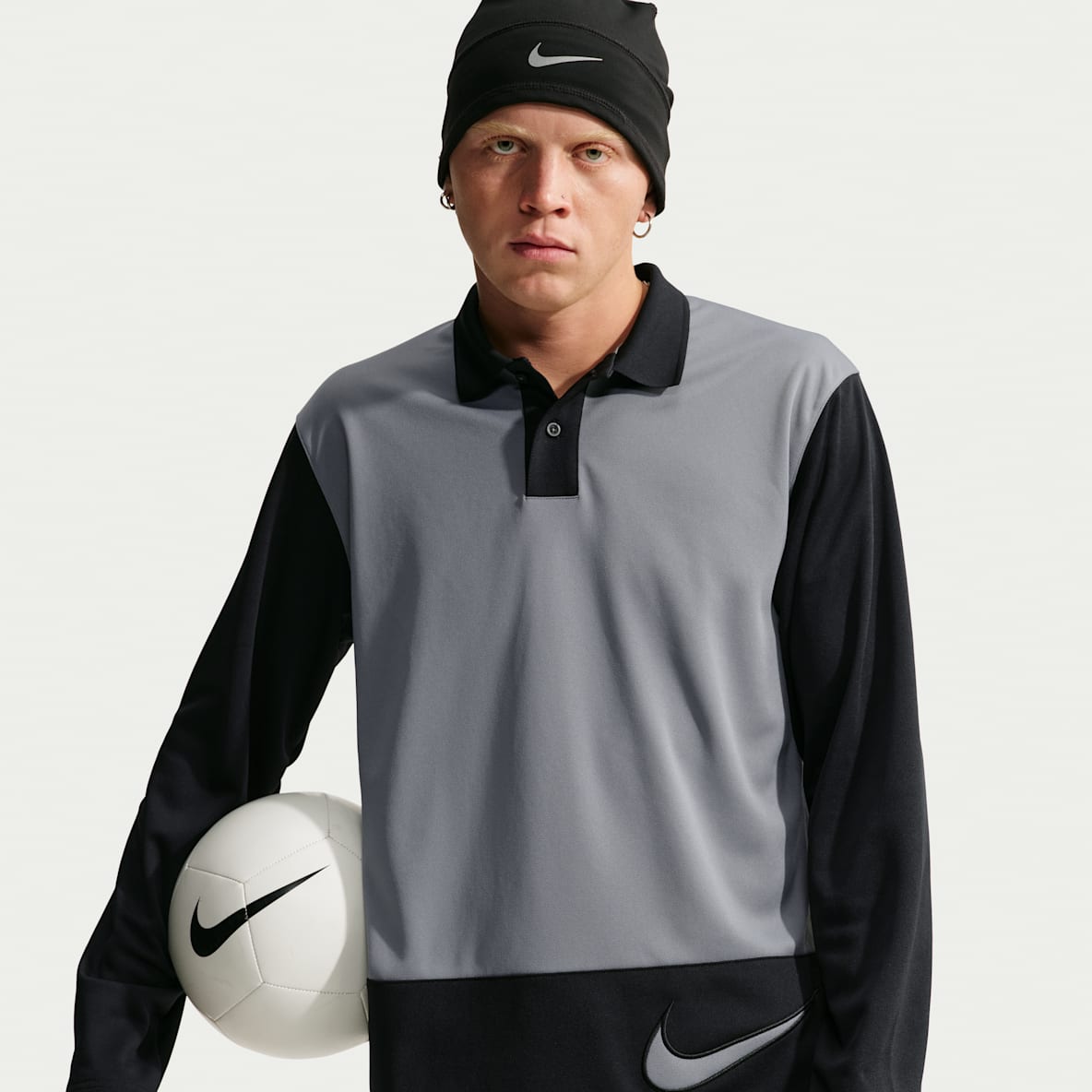Nike Premier Polo de futbol de manga larga Dri-FIT para hombre