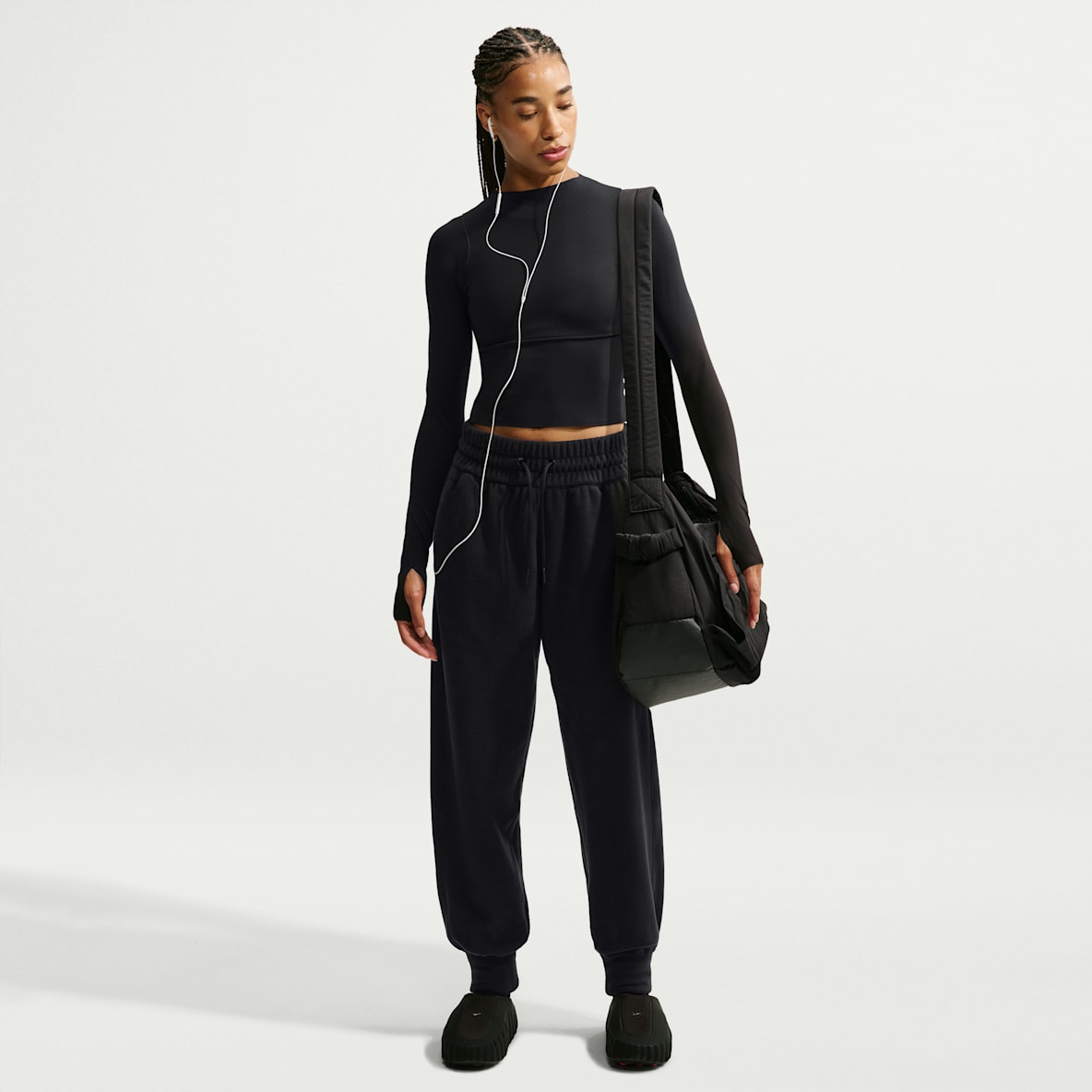 Nike One Women's Therma-FIT Mid-Rise Fleece Joggers
