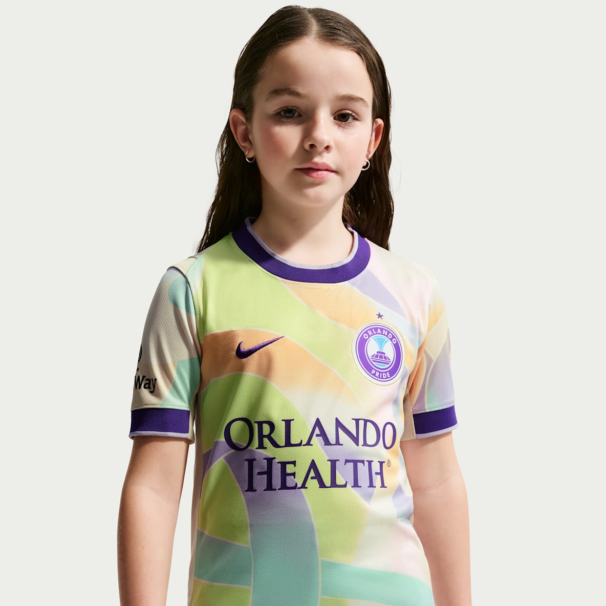 Orlando Pride Big Kids' Nike Dri-FIT NWSL Replica Jersey