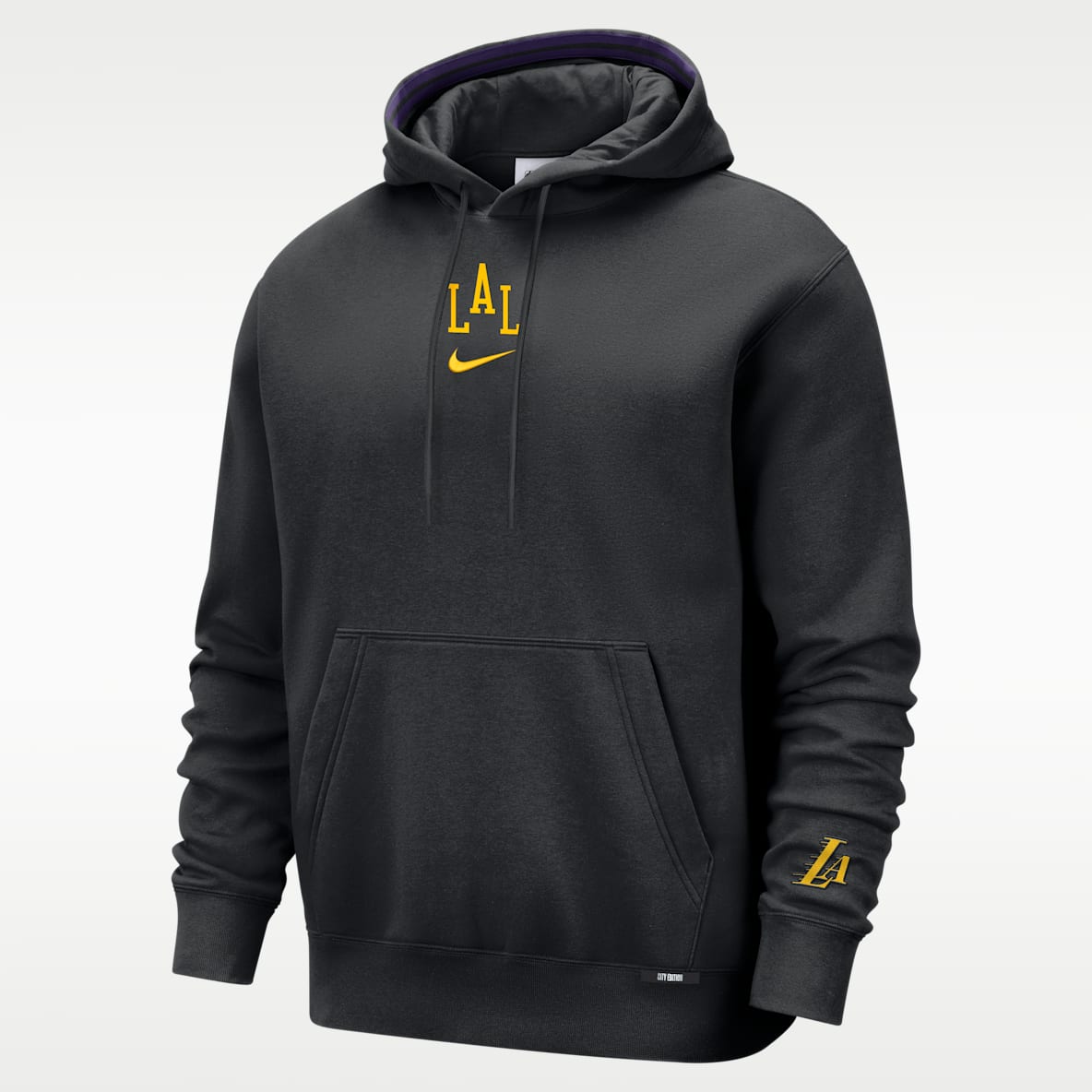 Los Angeles Lakers City Edition Men's Nike NBA Premium Club Fleece Hoodie