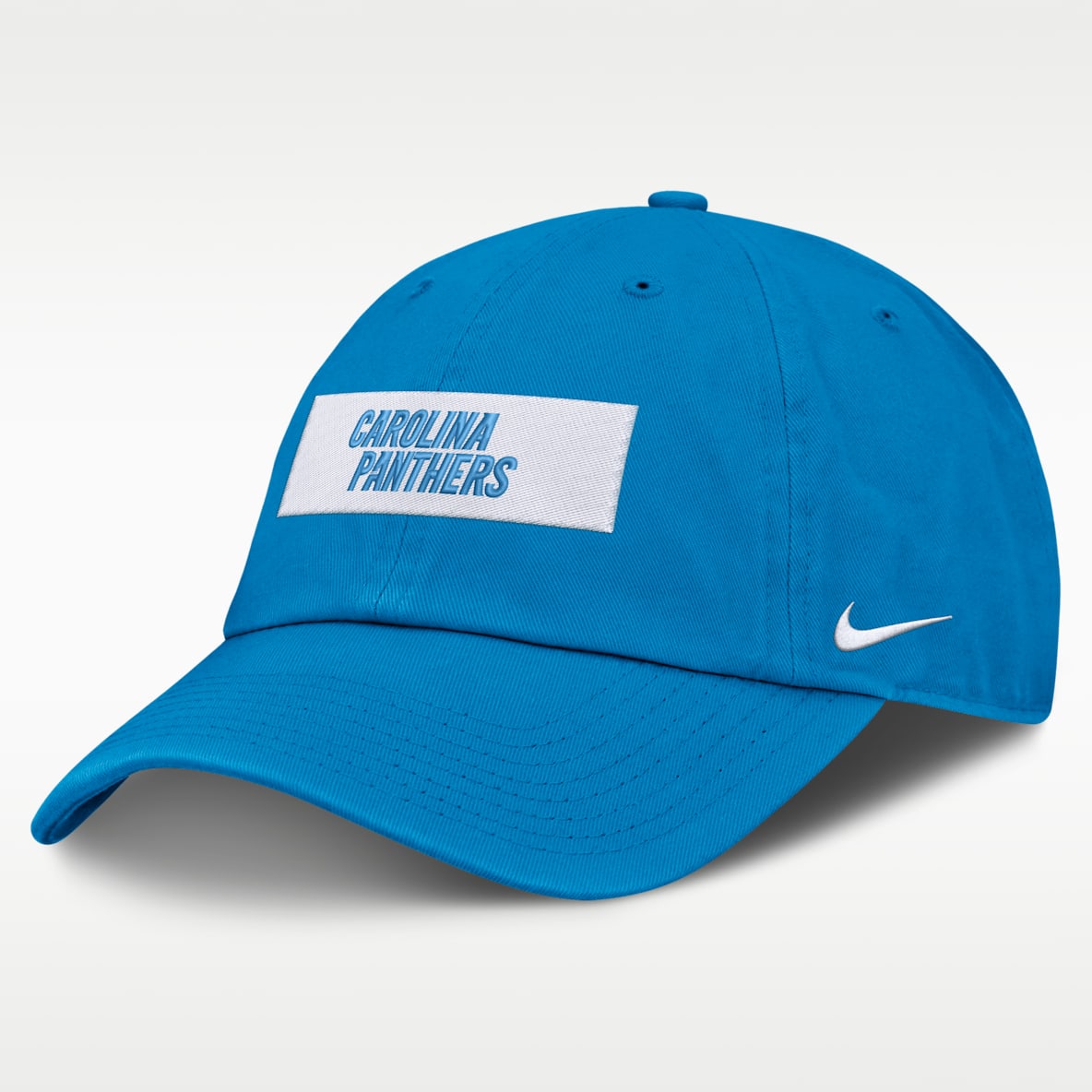 Carolina Panthers Primetime Club Wordmark Gorra ajustable Nike de la NFL para hombre