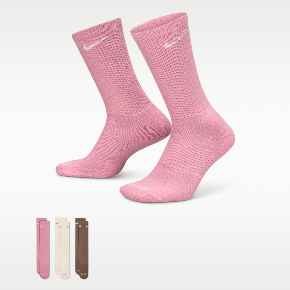 Nike Everyday Plus Cushioned Calcetas de entrenamiento (3 pares)