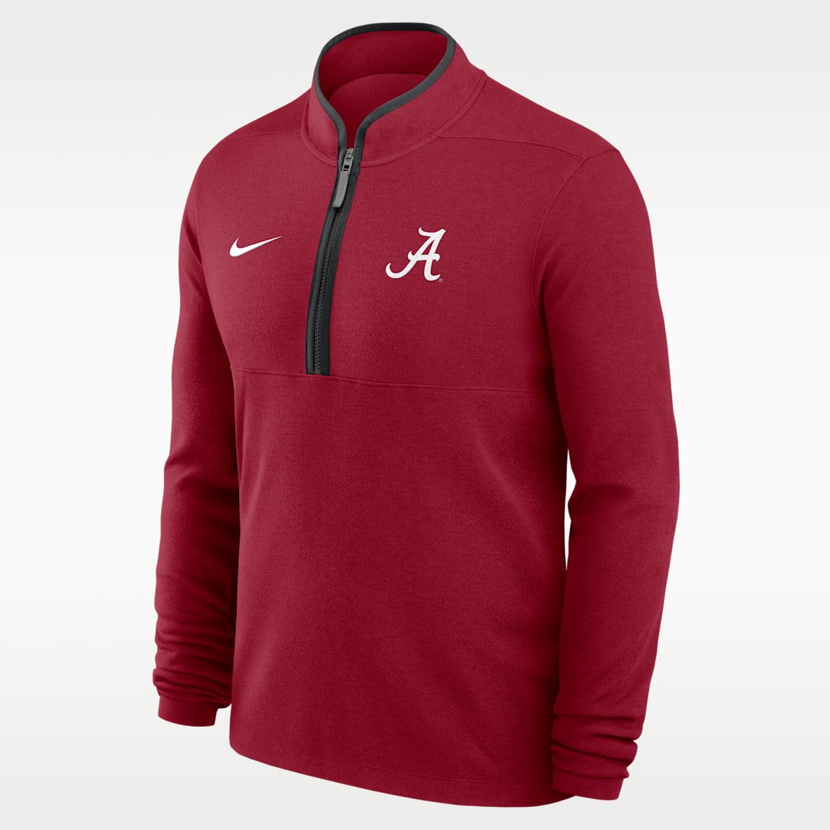 Alabama Victory Playera de manga larga universitaria Nike Dri-FIT de medio cierre para hombre