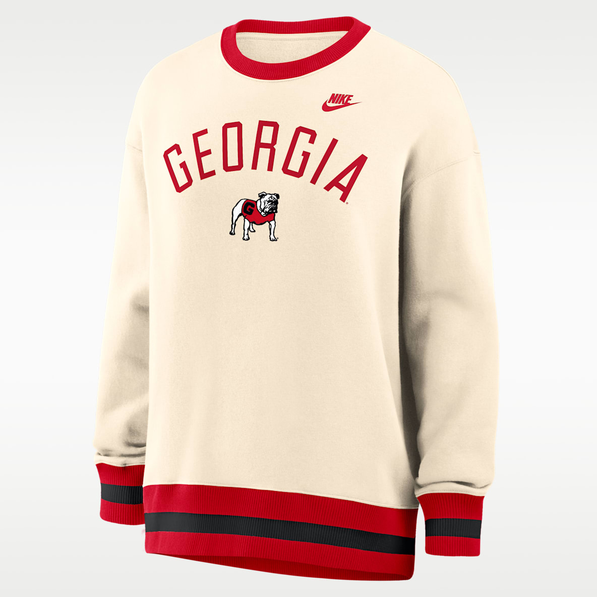 Georgia Legacy Sudadera de cuello redondo sin cierre oversized universitaria Nike para mujer
