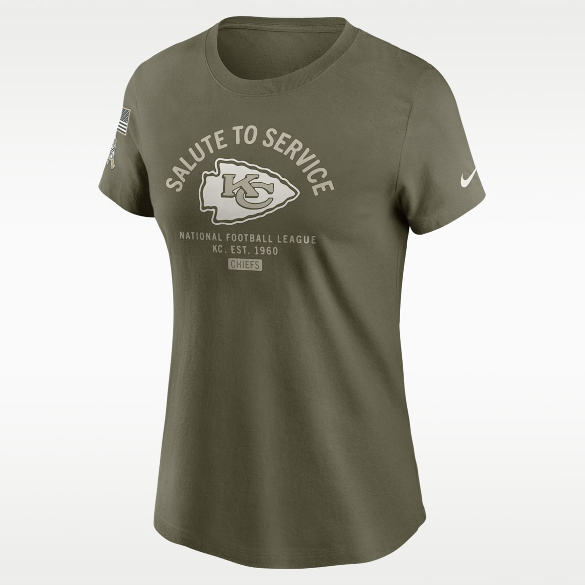 Kansas City Chiefs Salute to Service Sideline Women's Nike NFL T-Shirt