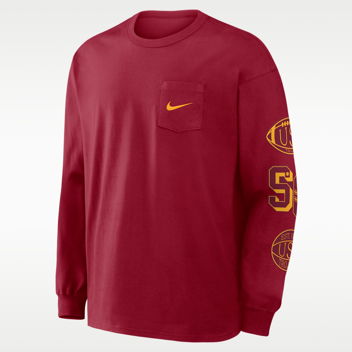 USC Academic Max90 Pocket Men's Nike College Long-Sleeve T-Shirt