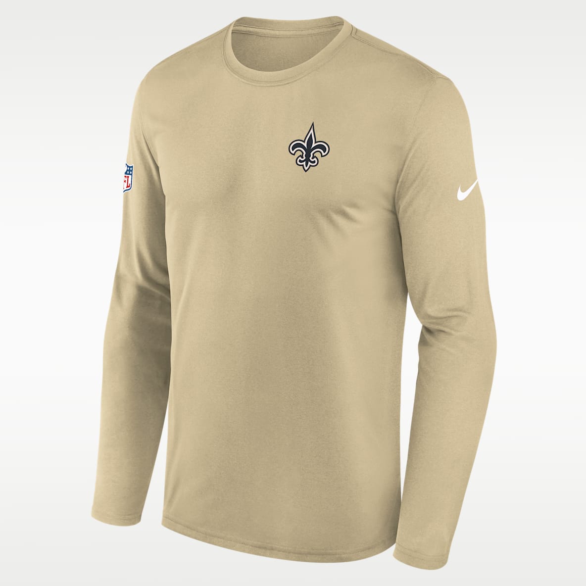 New Orleans Saints Alt Legend Small Logo Men's Nike Dri-FIT NFL Long-Sleeve T-Shirt