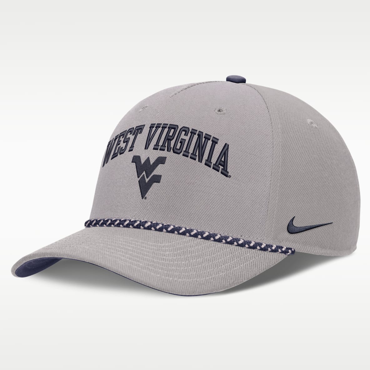 West Virginia Rise Rope Gorra universitaria Nike ajustable para hombre