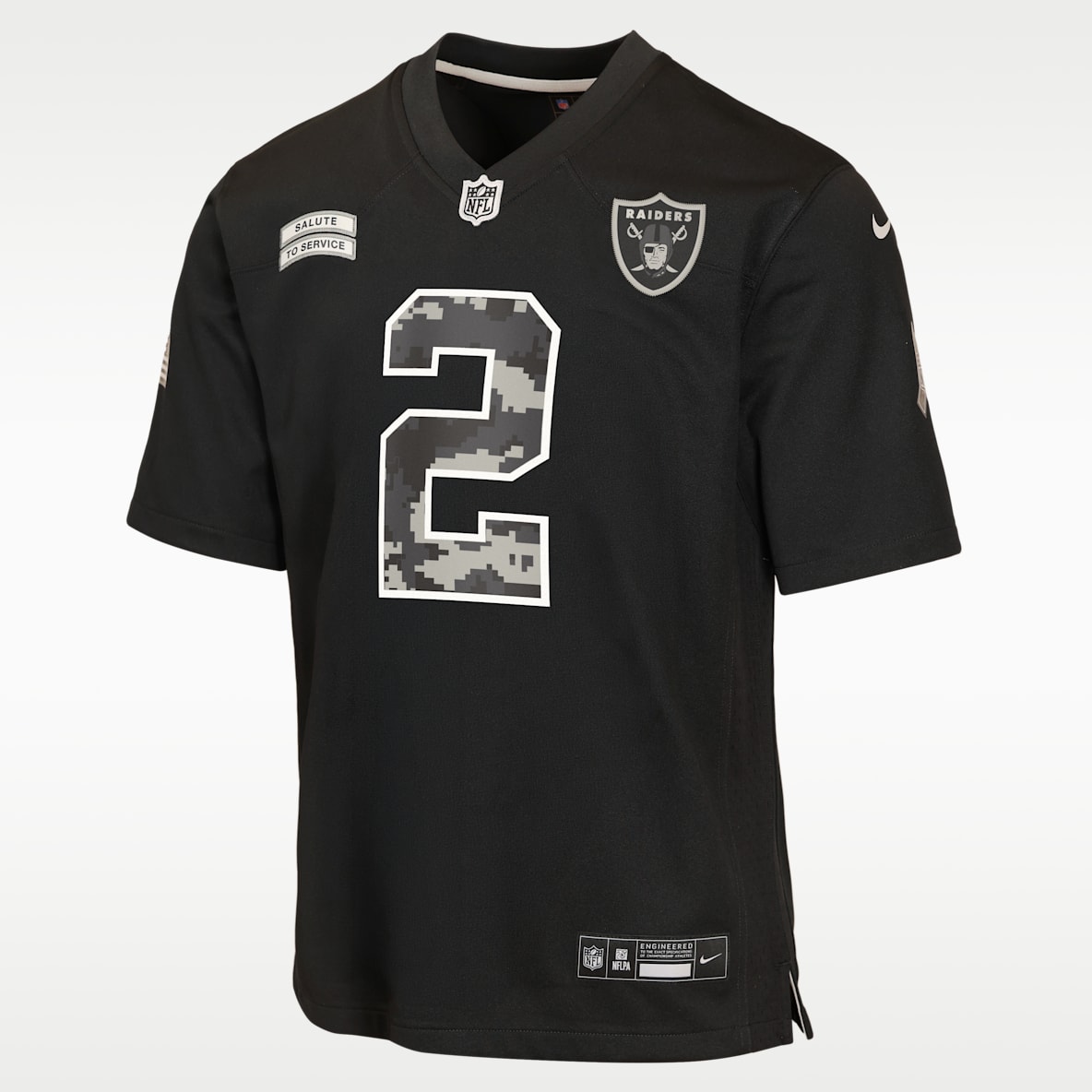 Ashton Jeanty Las Vegas Raiders Salute to Service Big Kids' Nike NFL Game Jersey