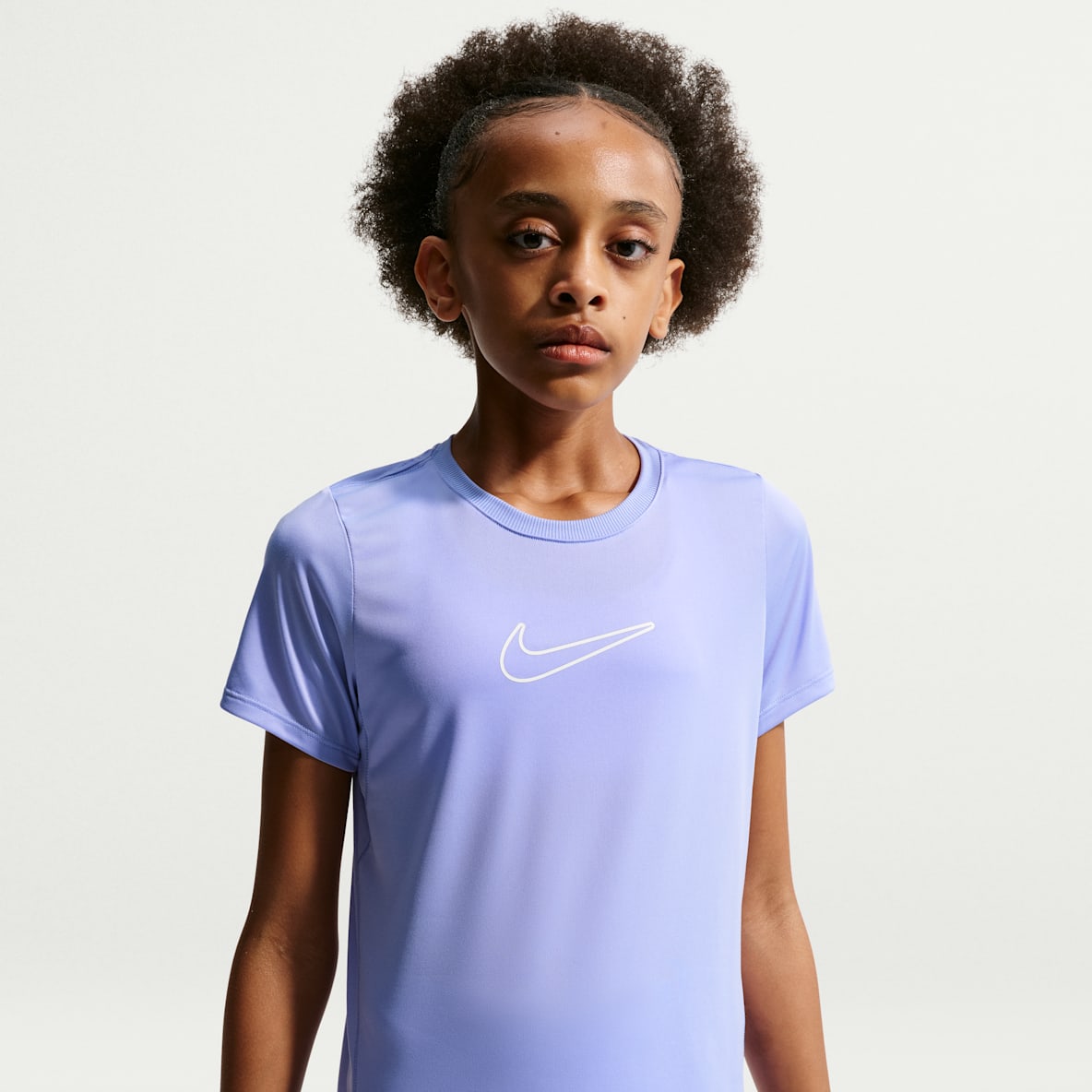 Nike One Fitted Dri-FIT top met korte mouwen voor meisjes