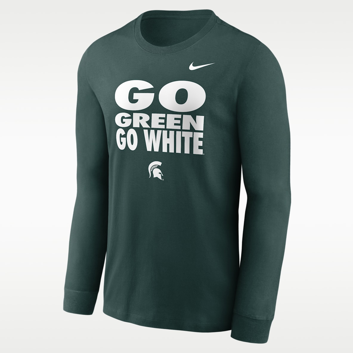 Michigan State Sideline Slogan Men's Nike Dri-FIT College Long-Sleeve T-Shirt