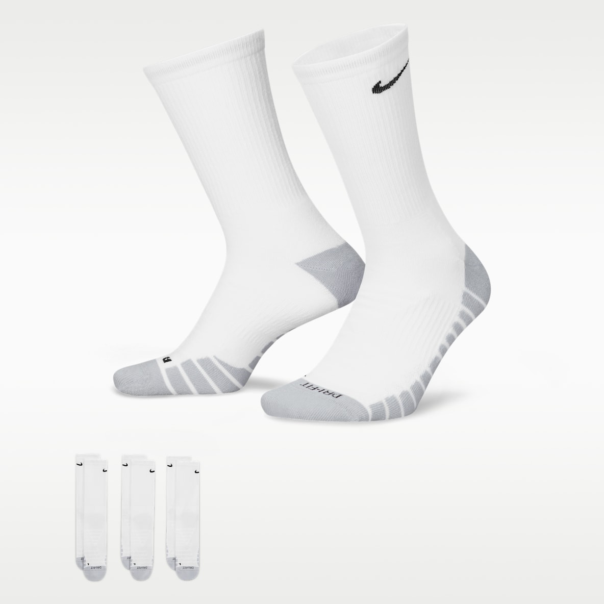 Nike Everyday Max Cushioned Calcetas de entrenamiento (3 pares)