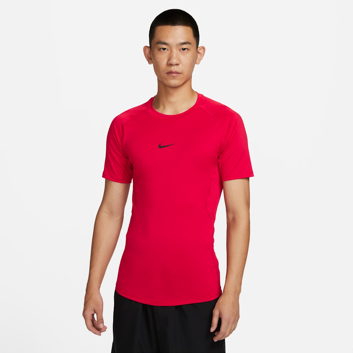 Nike Pro Haut de fitness ajusté à manches courtes Dri-FIT pour homme