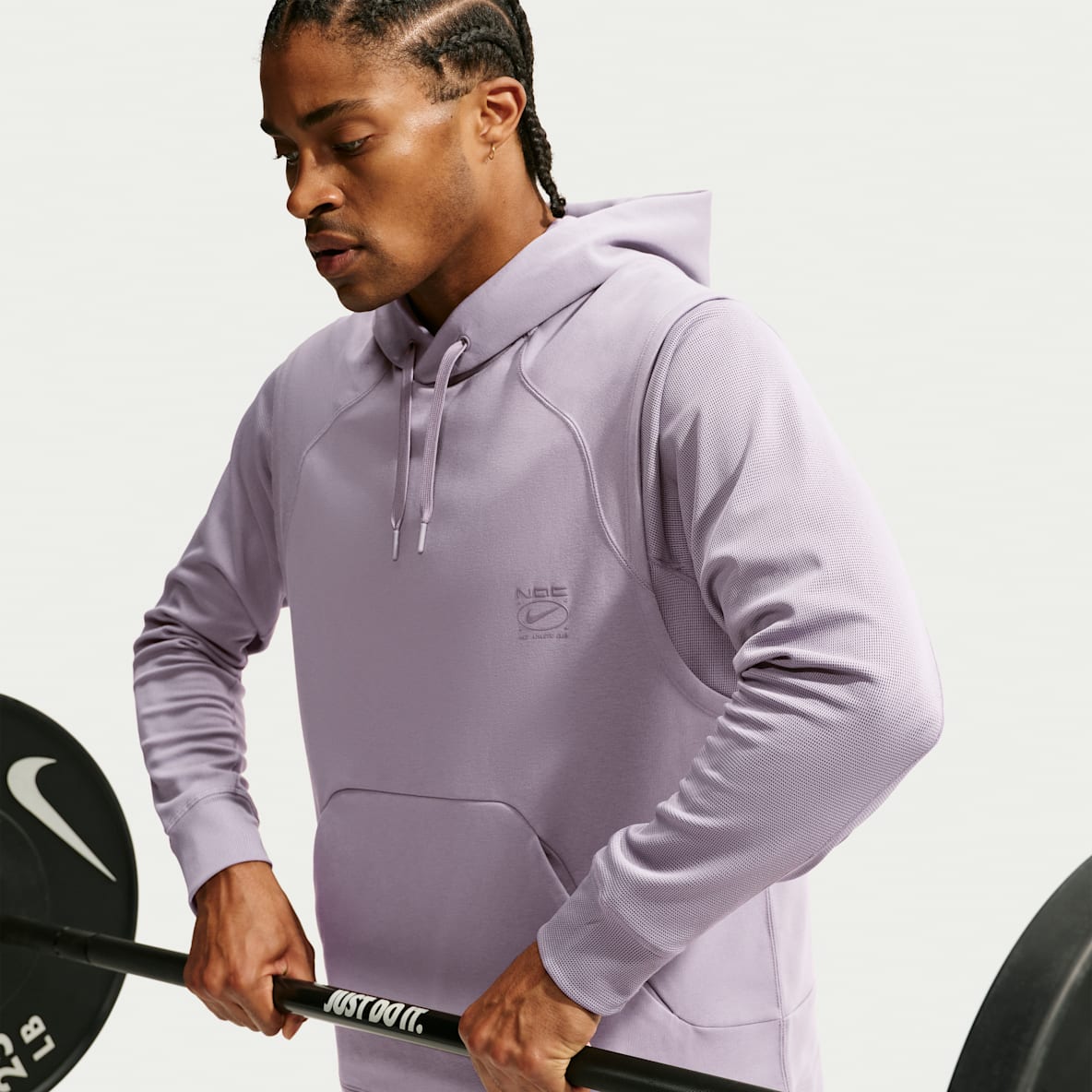 Nike N.A.C. Sudadera con gorro de entrenamiento sin mangas de tejido Fleece Dri-FIT para hombre