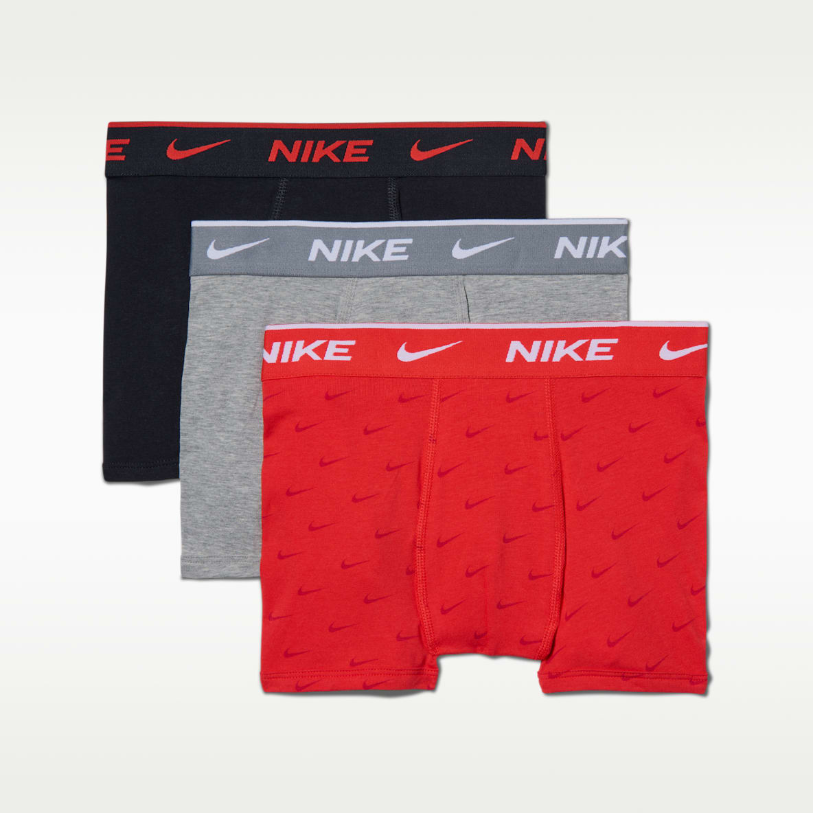 Nike Dri-FIT Everyday Boxershorts aus Baumwolle mit Print (ältere Kinder, 3er-Pack)