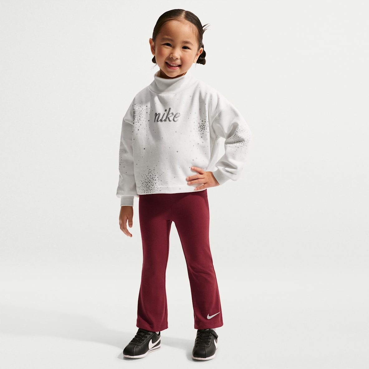 Nike Conjunto de leggings de 2 piezas Swoosh Sparkle infantil