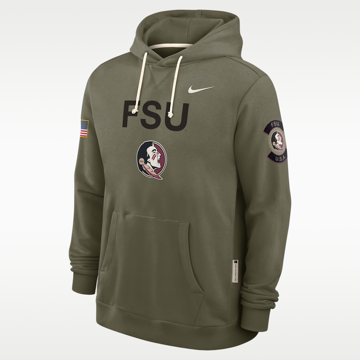 Florida State 2025 Military Appreciation Men's Nike Dri-FIT College Pullover Hoodie