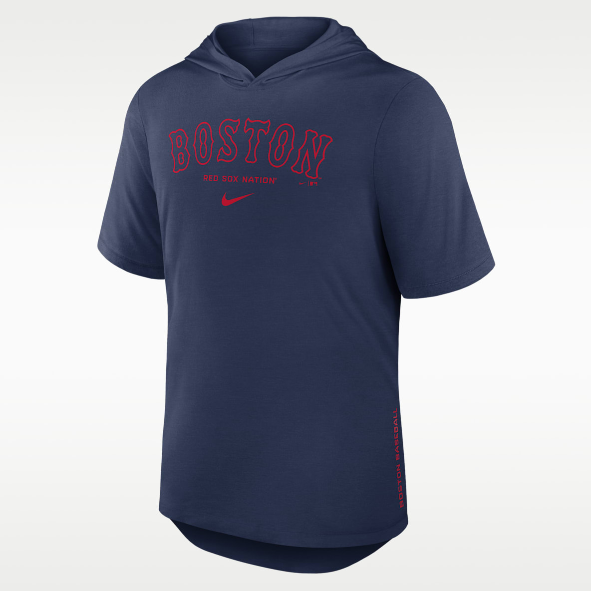 Boston Red Sox Arched Wordmark Men's Nike Dri-FIT MLB Hooded T-Shirt