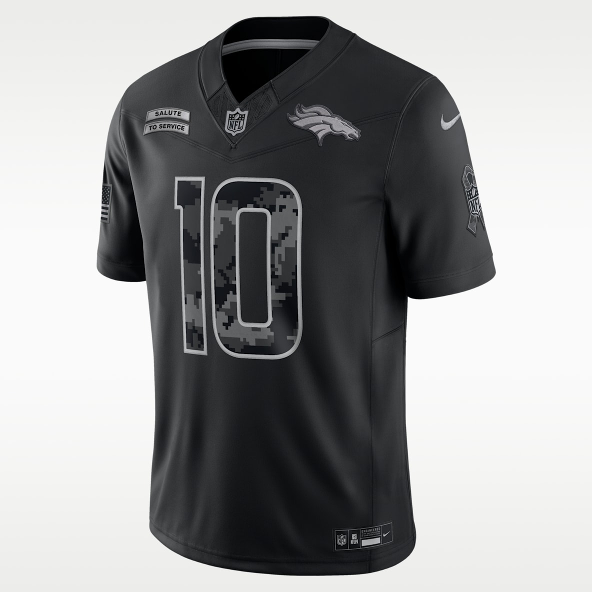 Bo Nix Denver Broncos Salute to Service Jersey Nike Dri-FIT de la NFL Limited para hombre