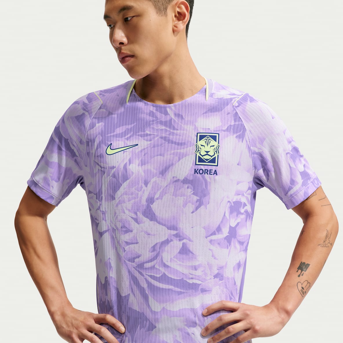 ชุดเยือนเกรดนักเตะทีมชาติเกาหลี 2026 เสื้อแข่งฟุตบอล Authentic ผู้ชาย Nike Aero-FIT