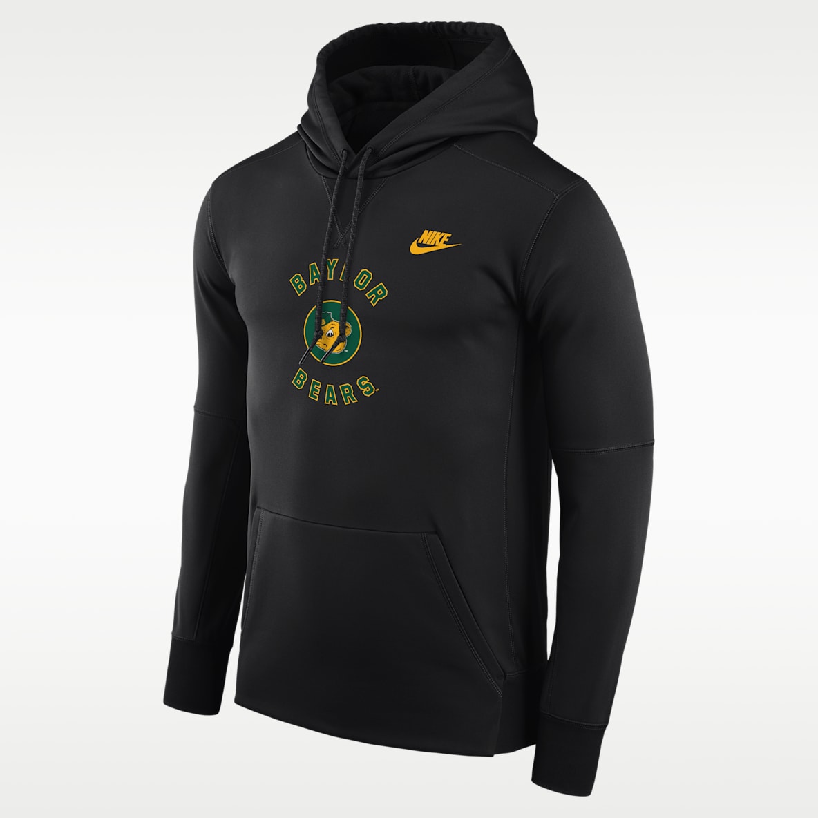 Baylor Bears Sudadera con gorro universitaria Therma-FIT Nike futbol americano para hombre