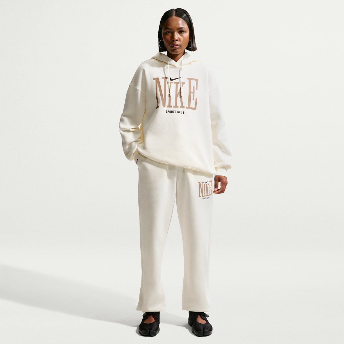 Nike Sportswear Phoenix Fleece Ekstra stor joggebukse med høyt liv til dame