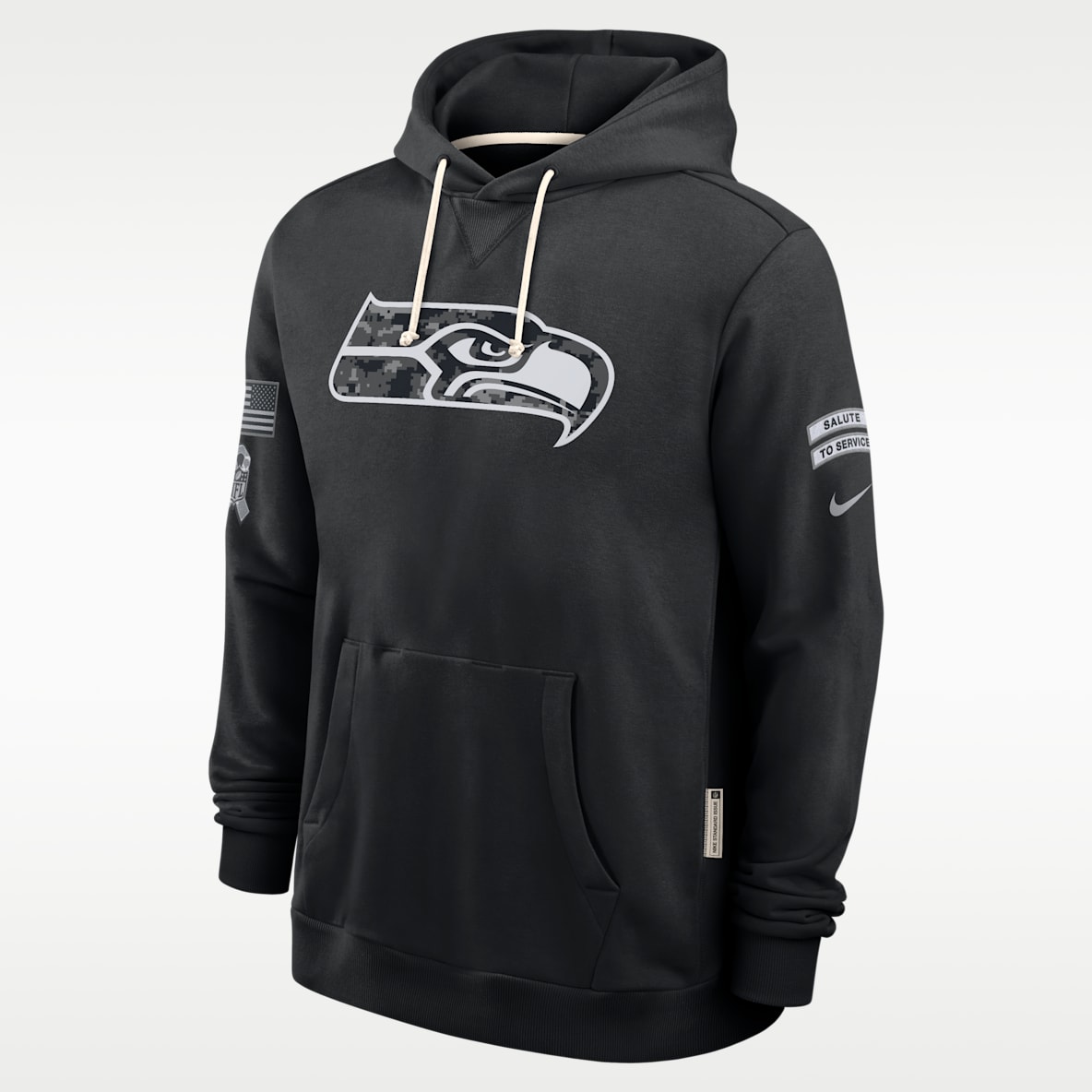 Seattle Seahawks Salute to Service Sideline Men's Nike Dri-FIT NFL Pullover Hoodie