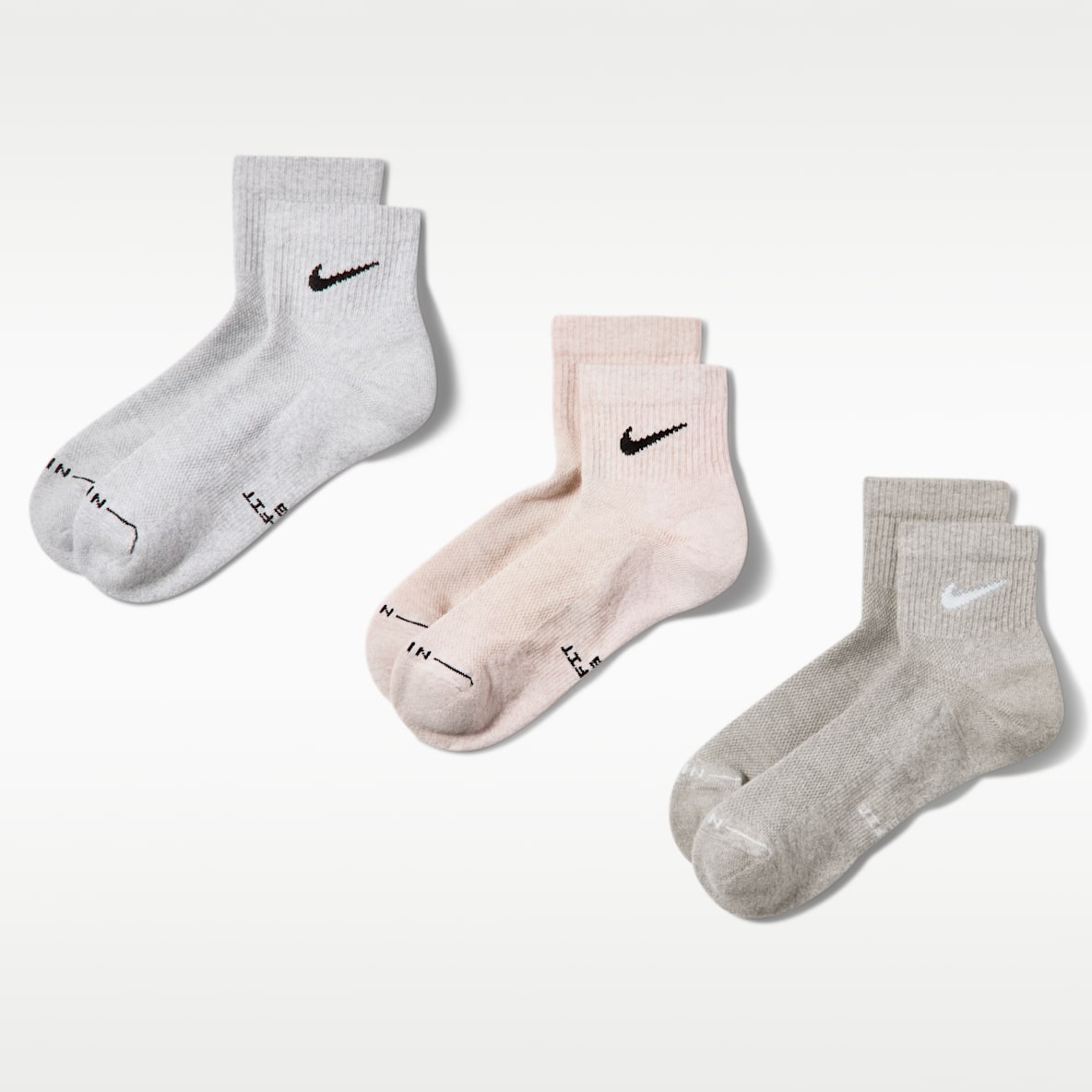 Nike Everyday Elevated Ankle Socks (3 Pairs)