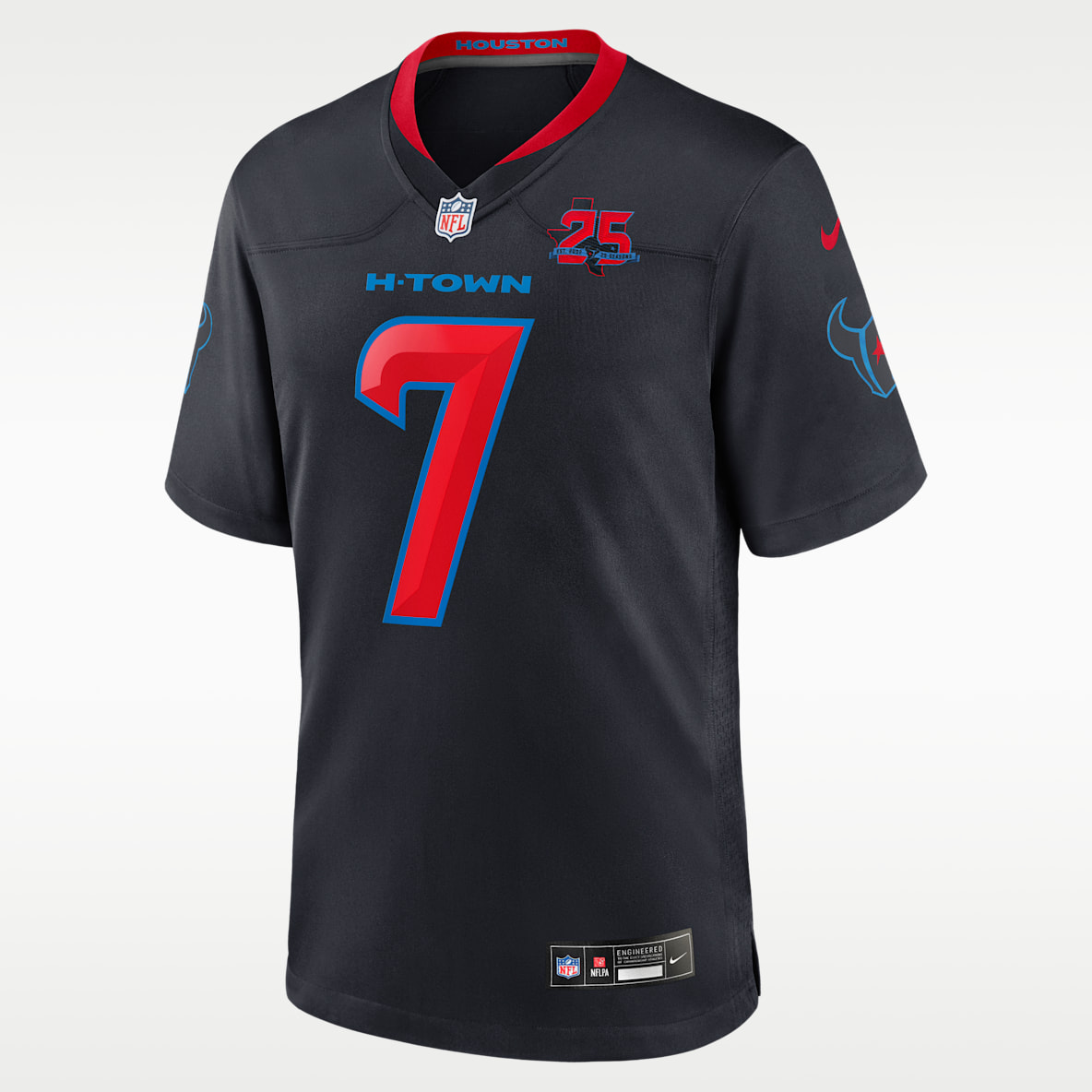 C.J. Stroud Houston Texans 25th Season Men's Nike NFL Game Jersey