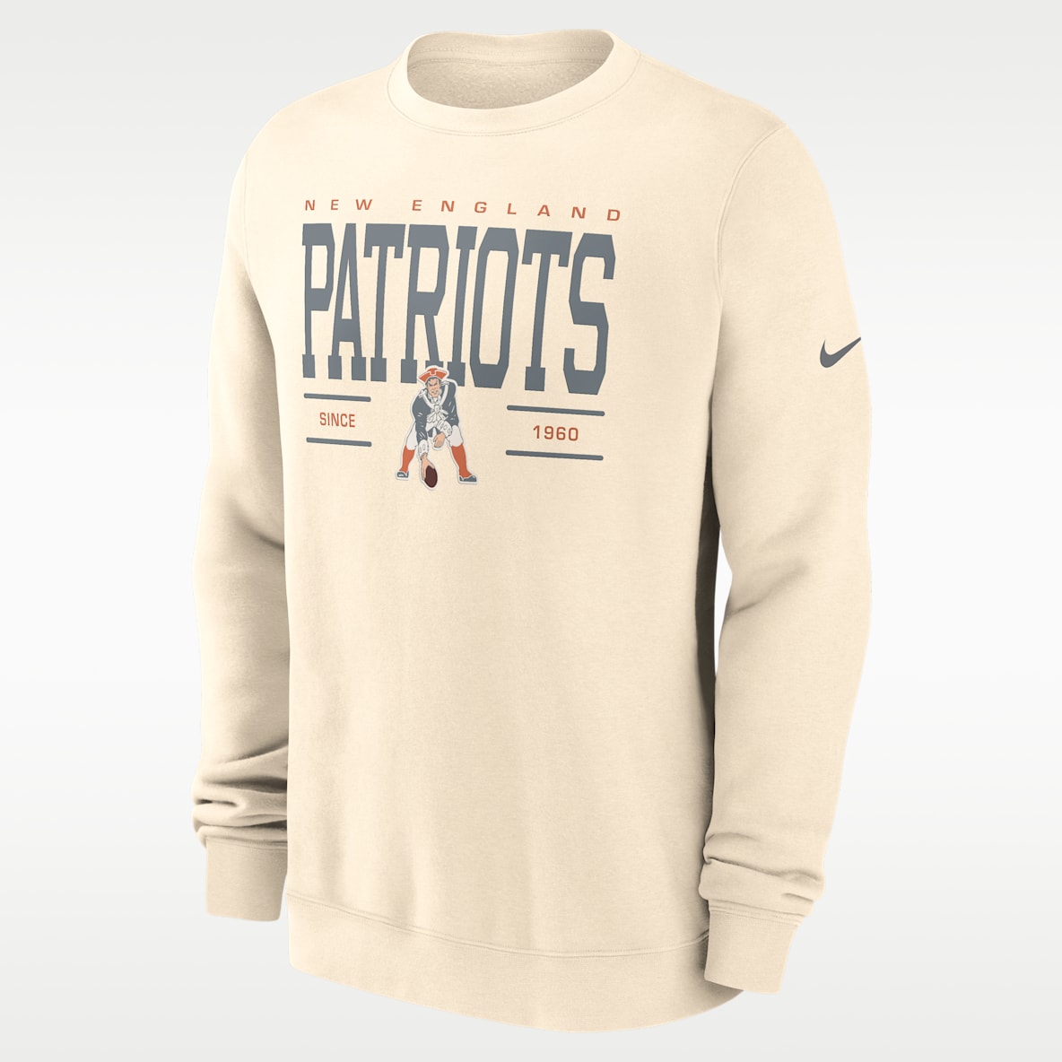 New England Patriots Club Men's Nike NFL Pullover Crew