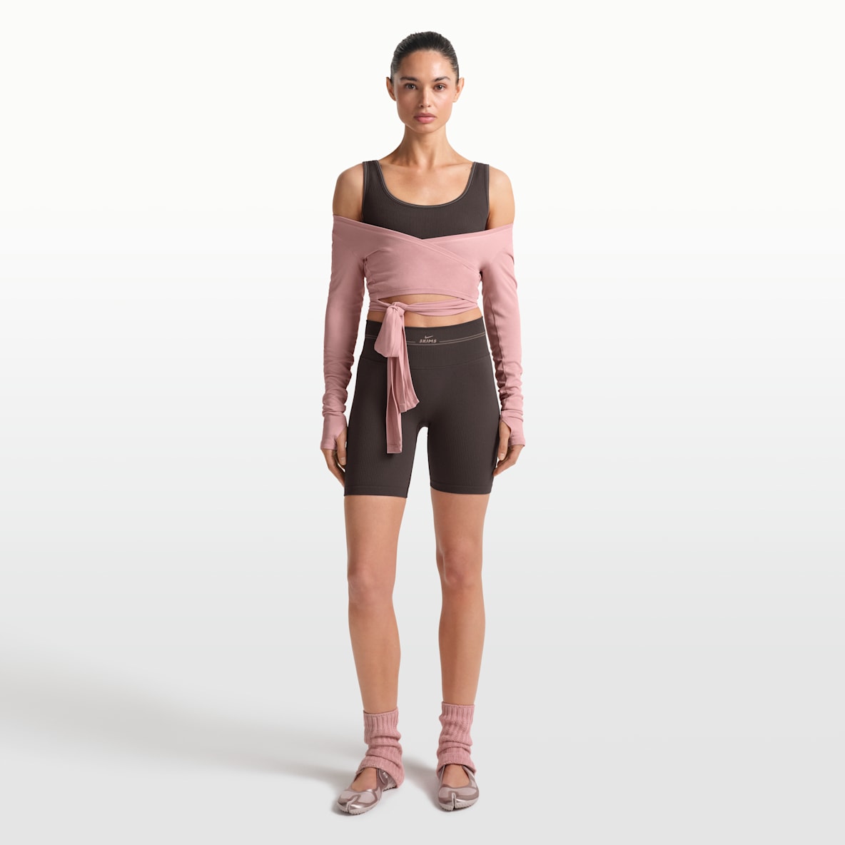 NikeSKIMS Ribbed Seamless Shorts 13 cm för kvinnor