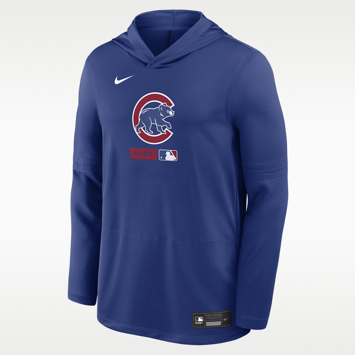 Chicago Cubs Authentic Collection Playera de manga larga con gorro Nike Dri-FIT de la MLB para hombre