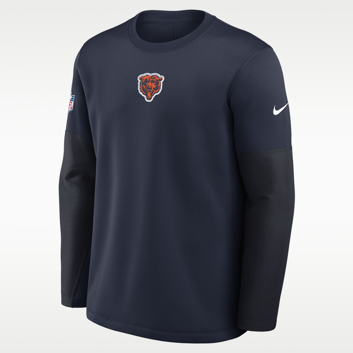 Chicago Bears Scripted To Win Sideline Coach Men's Nike Therma-FIT NFL Long-Sleeve T-Shirt