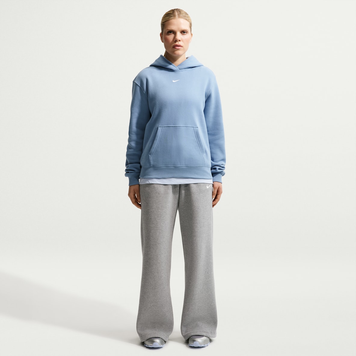 Nike Studio Fleece Medium Weight Women's Mid-Rise Wide-Leg Trousers