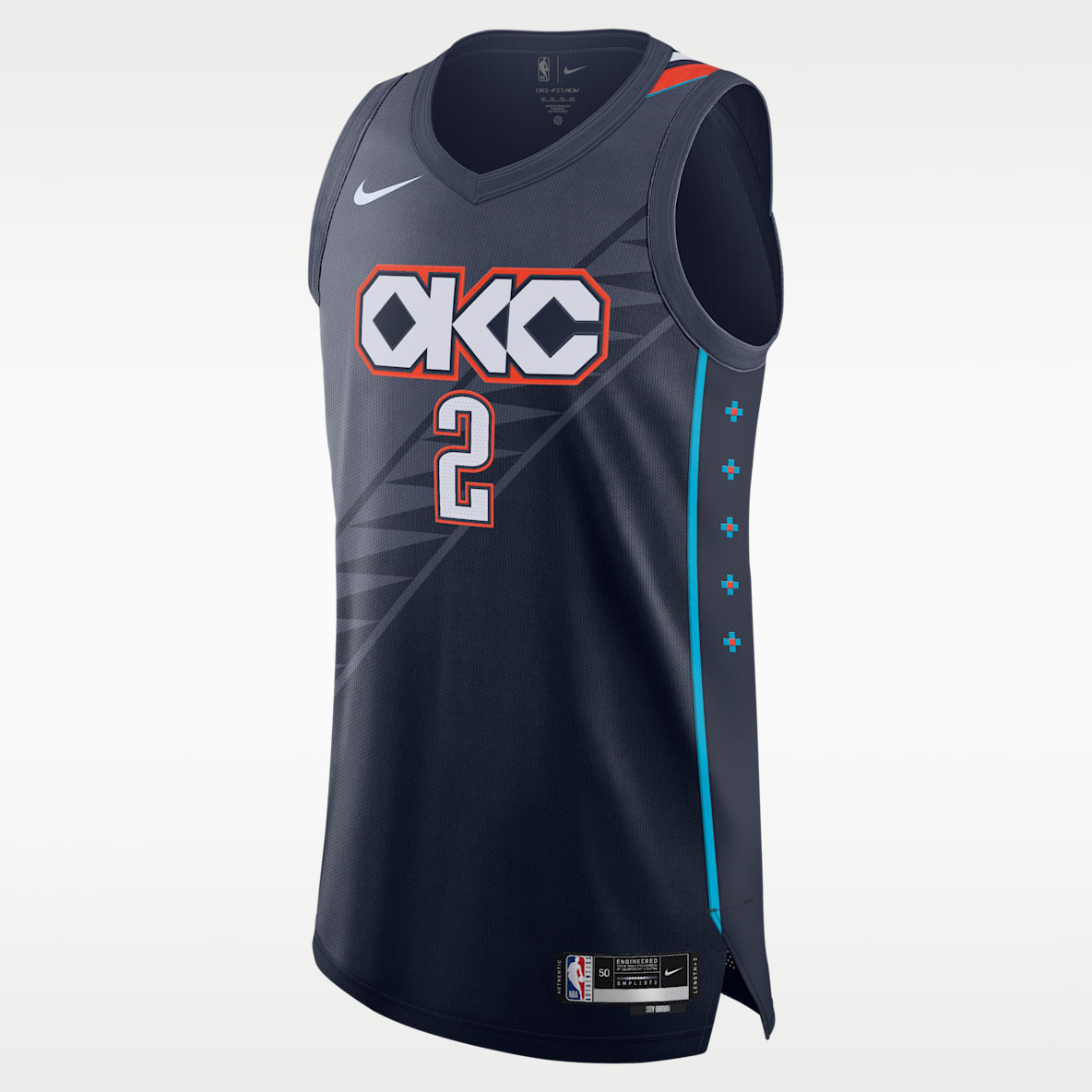 Shai Gilgeous-Alexander Oklahoma City Thunder City Edition Men's Nike Dri-FIT ADV NBA Authentic Jersey