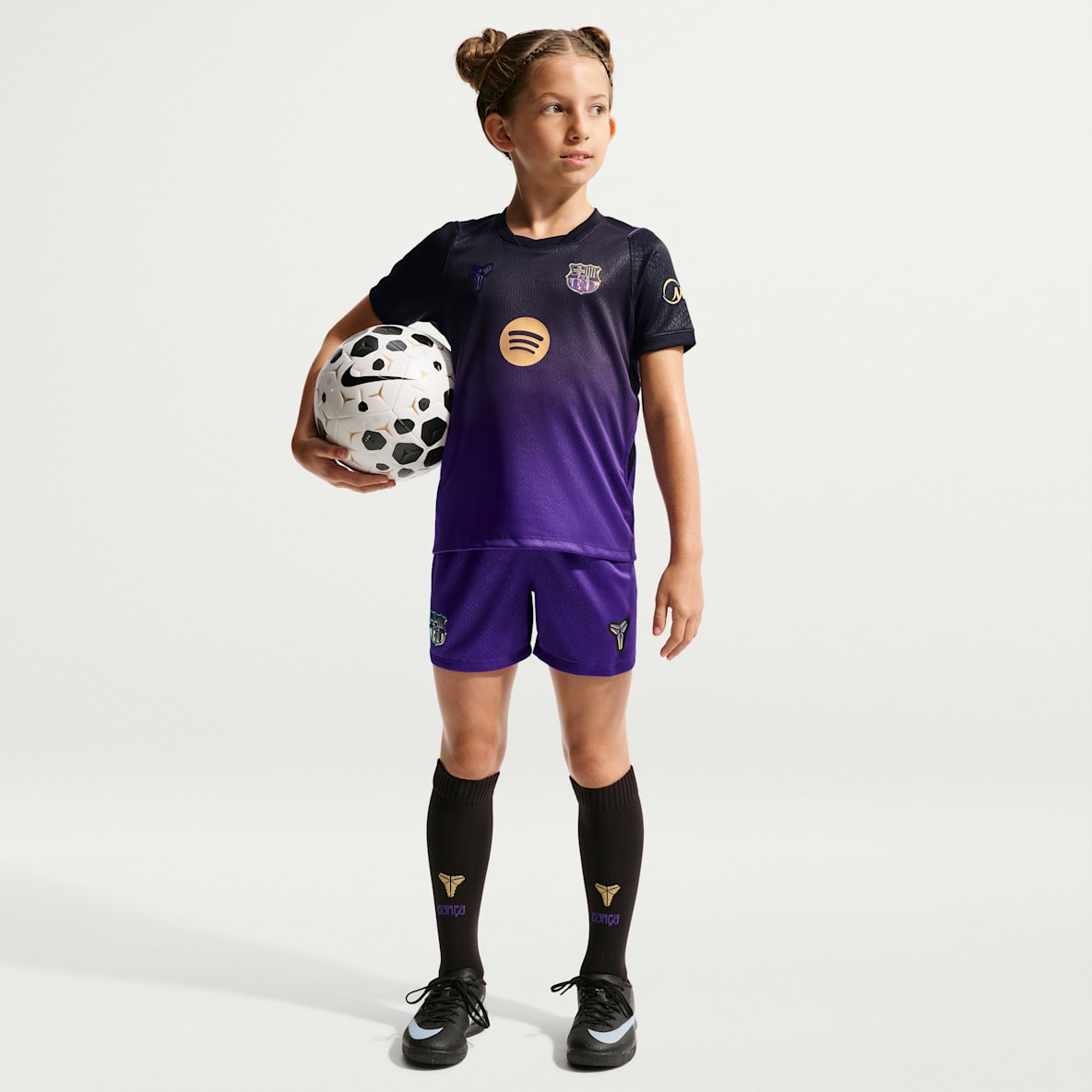 F.C. Barcelona 2026/27 Stadium Away Younger Kids' Kobe Football Replica 3-Piece Kit