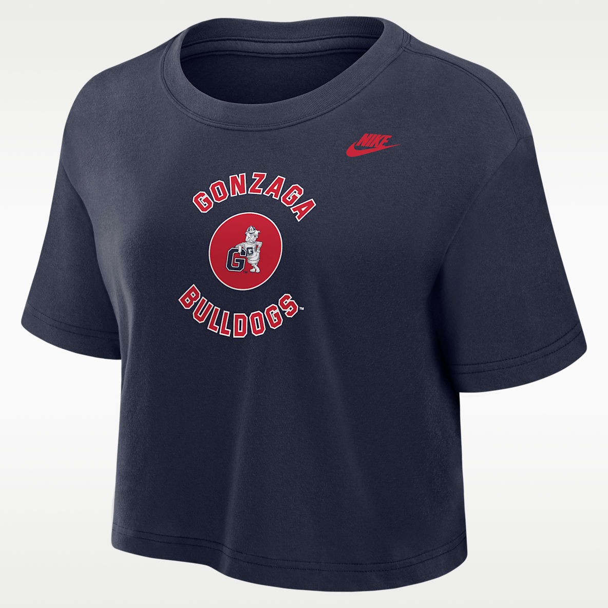 Gonzaga Bulldogs Women's Nike Dri-FIT Cropped T-Shirt
