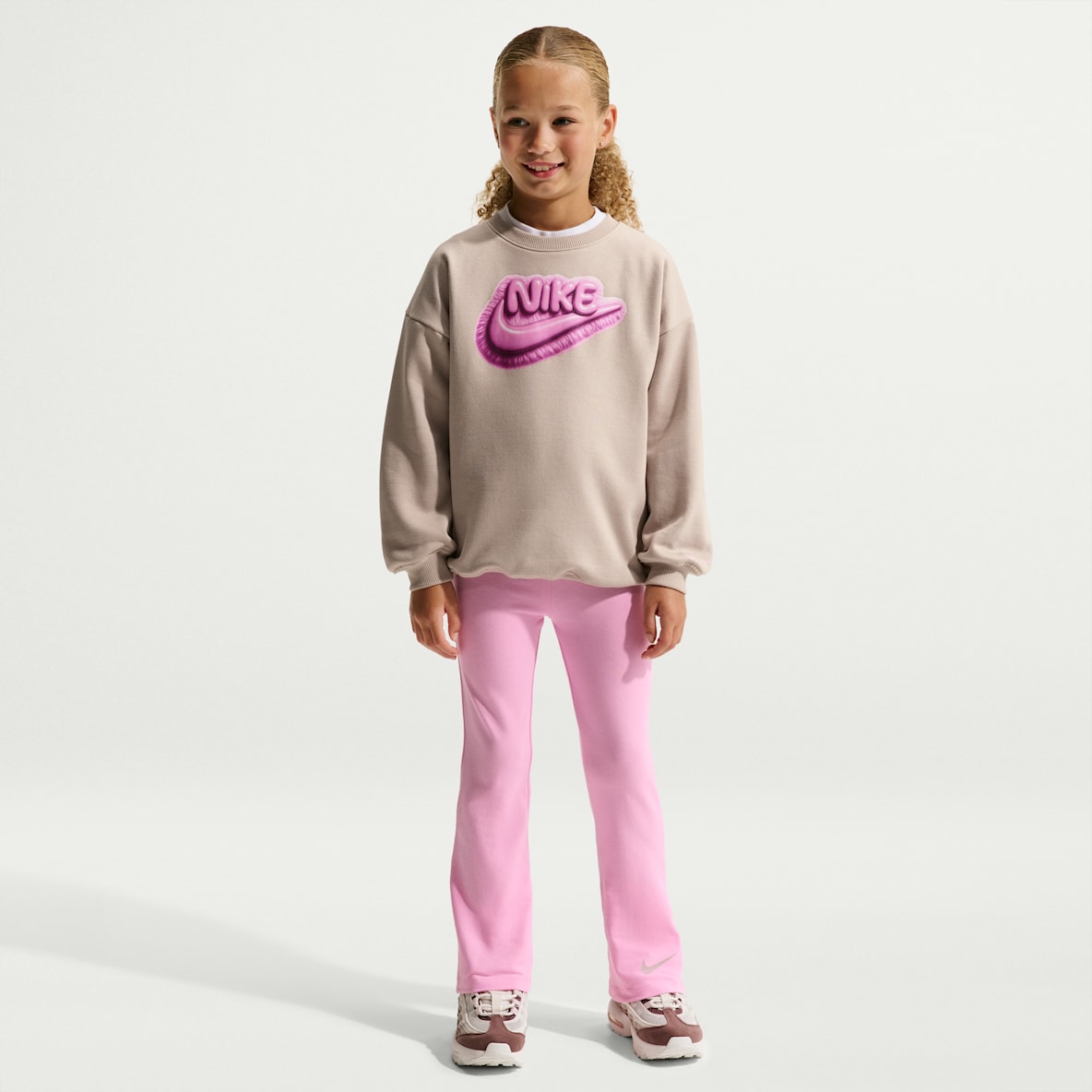 Nike Little Kids' Dream Float Boyfriend Crew and Leggings Set