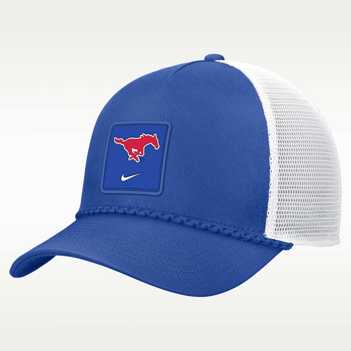 SMU Sideline Rope Men's Nike College Trucker Adjustable Hat