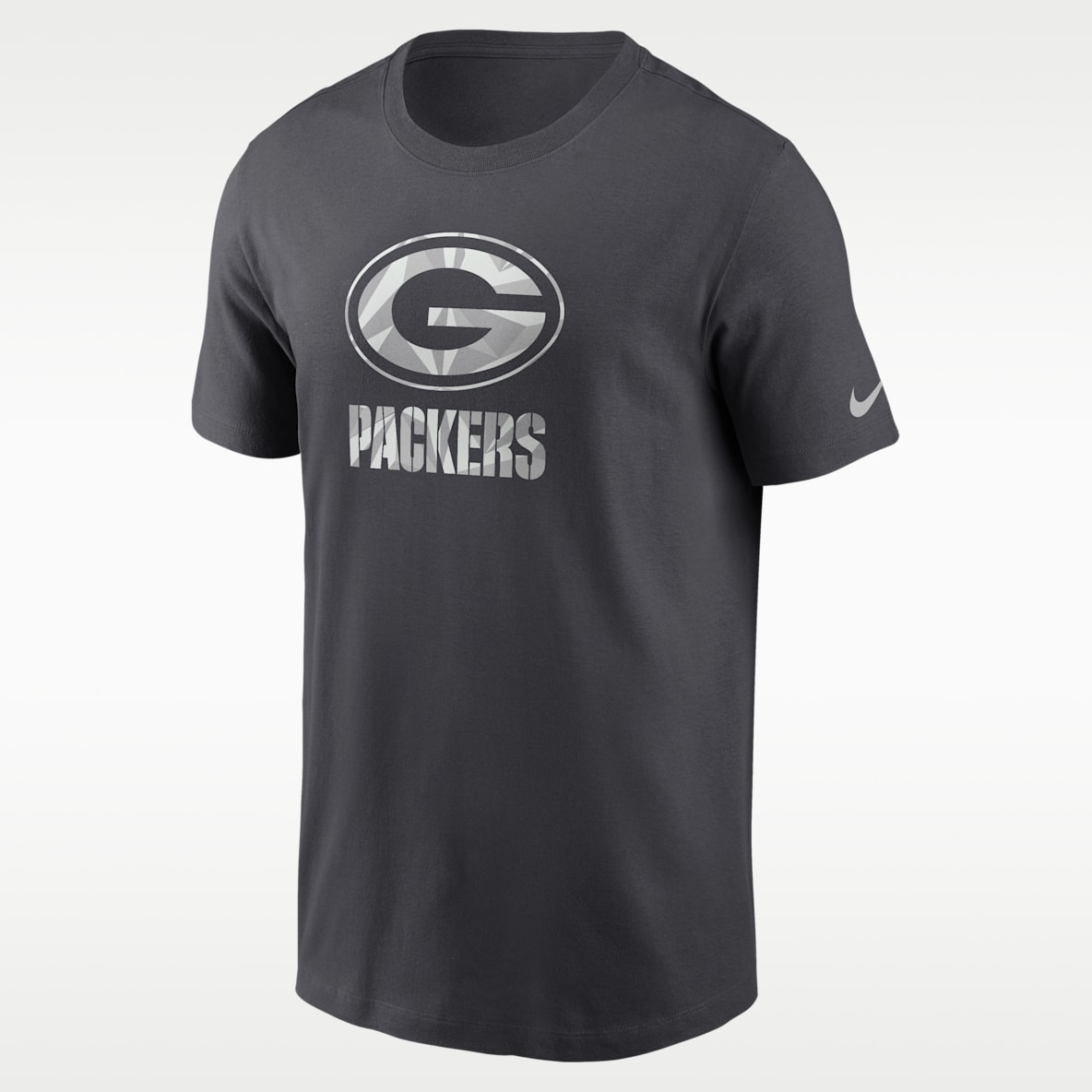 Green Bay Packers Fractal Logo Men's Nike NFL T-Shirt