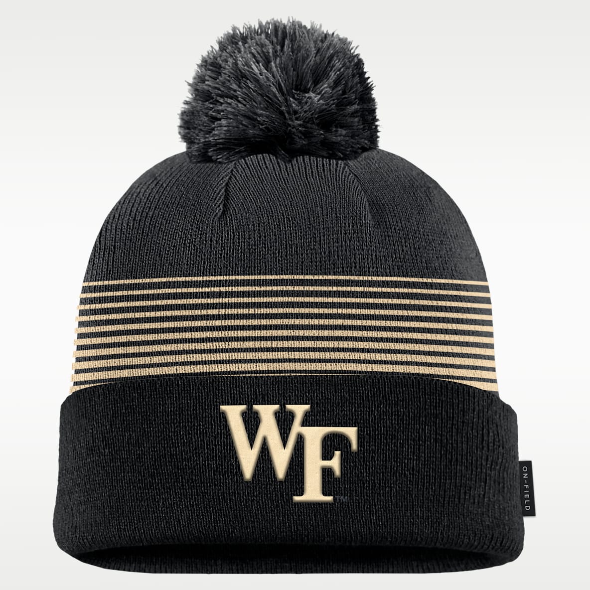 Wake Forest Sideline Peak Men's Nike College Cuffed Pom Beanie